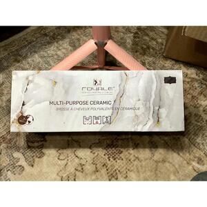 Royale Multi-Purpose Infrared Ceramic Hair Brush White Marble NIB